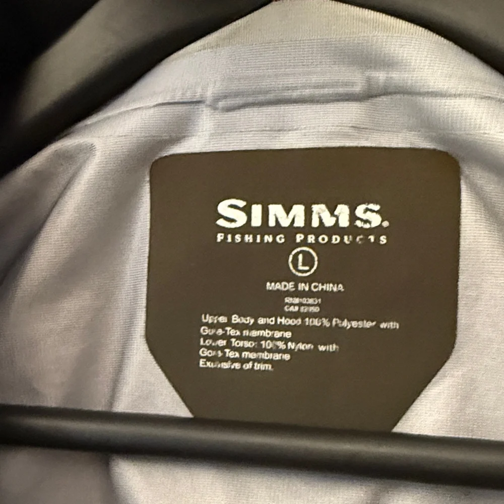 Simms Goretex Guide Jacket/Brown Olive - men's large - great condition - Picture 11 of 14